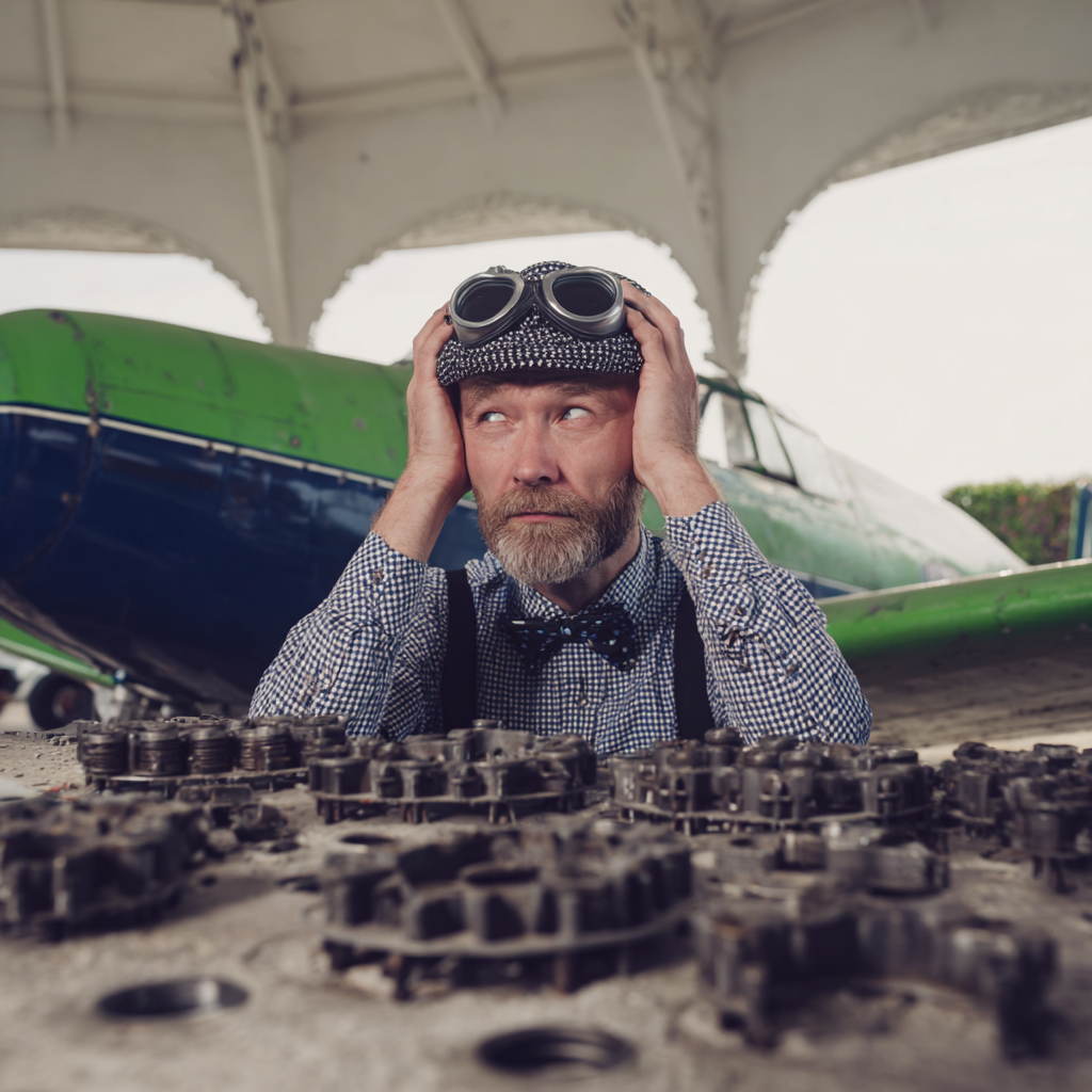 frustrated mechanic